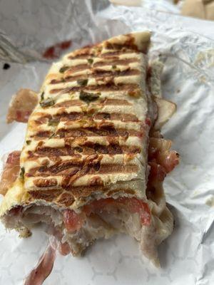 Turkey club panini excellent