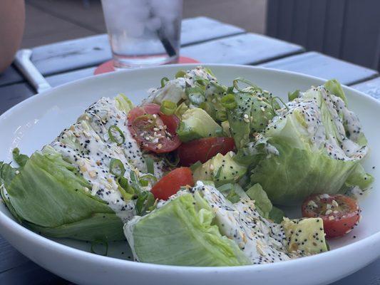 Wedge salad yum!