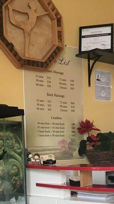 Price list