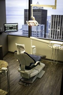 Great view from the dental chair at Rhys Spoor DDS Seattle WA 98104