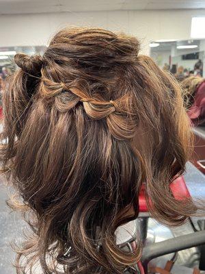 Wedding Hairstyle! Braids and Curls