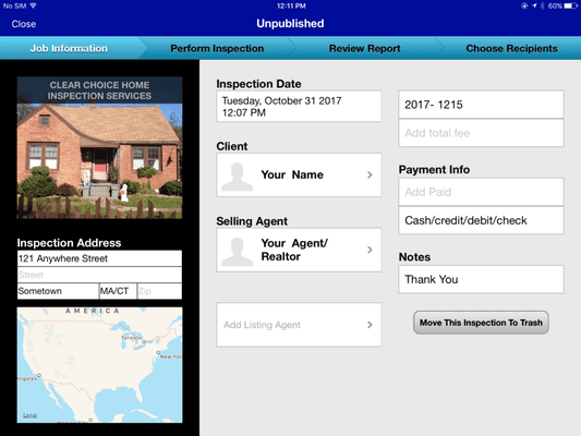 Easy to read Reports- Radon,Water, Mold testing. Insect Damage Inspections and reports.