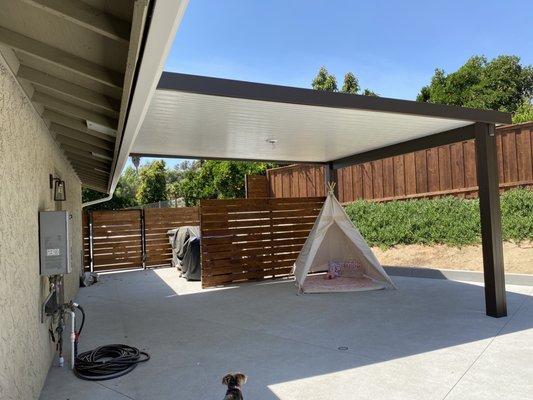 Aluminum patio cover