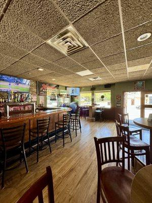 Inside bar area with tvs