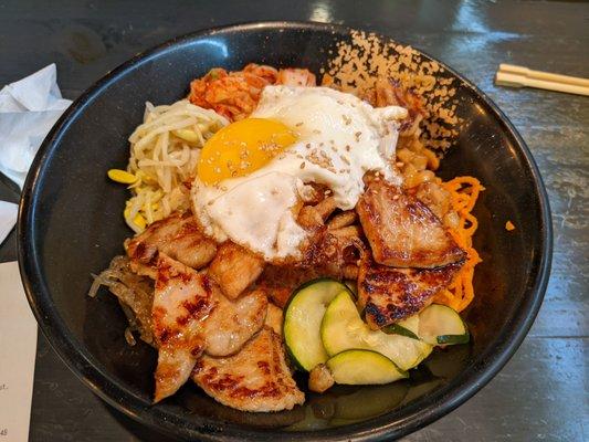 Garlic pork bowl