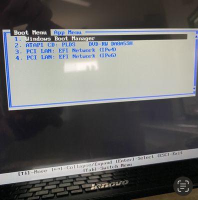 My Lenovo Laptop has been 'unused' for years now and I'm unable to get past this Boot Menu Screen !!
