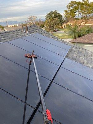 Keep your solar system protected year round with Panel cleaning, inspections, monitoring maintenance, and analysis.