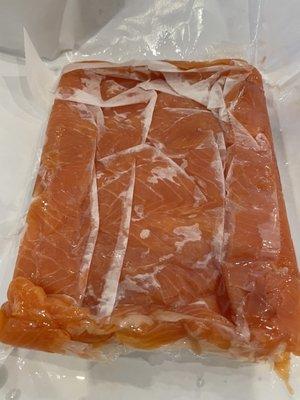 Hand cut lox