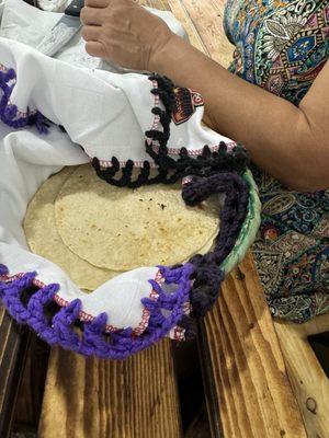 Homemade tortillas