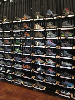 Tons of hiking shoes