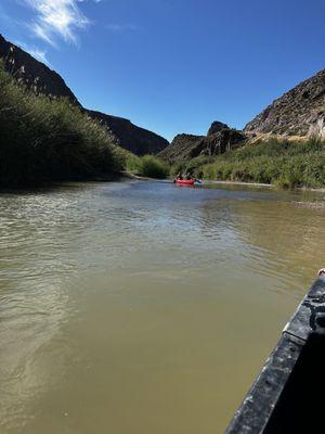 Floating down the river