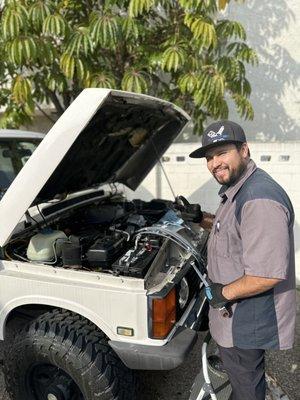 Doing some wizard work on my classic Range Rover