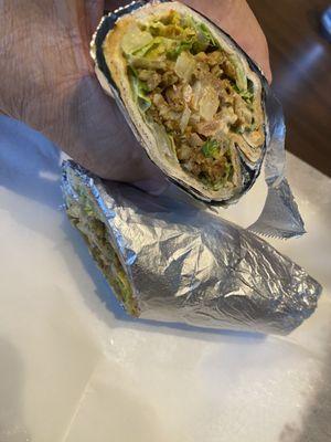 Chicken shawarma wrap