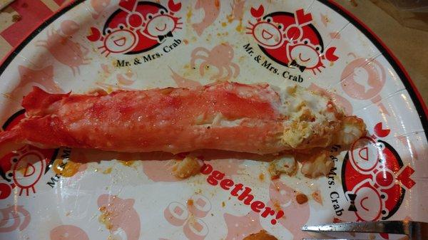 King Crab leg without the shell.