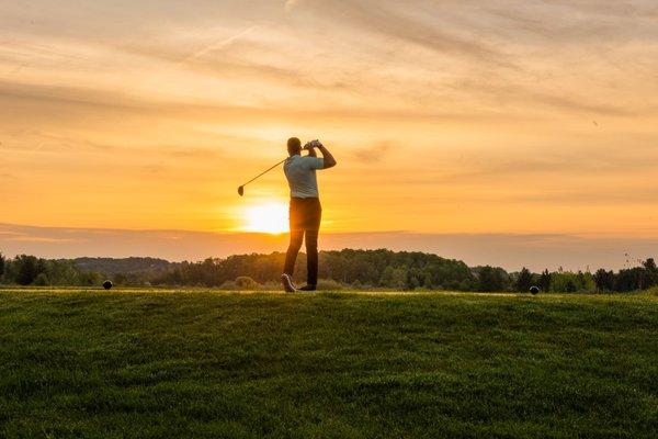 Golfing The Bear at Sunrise