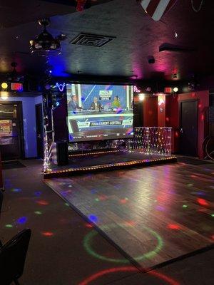 Stage and dance floor