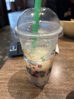 Coconut milk bubble Tea