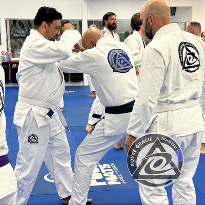 UFC Legend Royce Gracie teaching a self defense seminar at Royce Gracie Academy OC