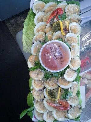 Clam Platter we made for a customer's party!