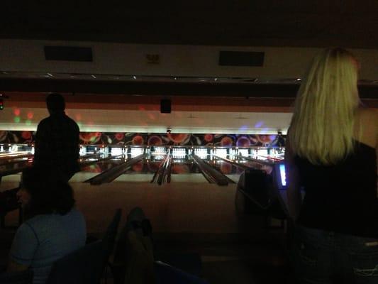 Cosmic Bowl! Disco lights and music!