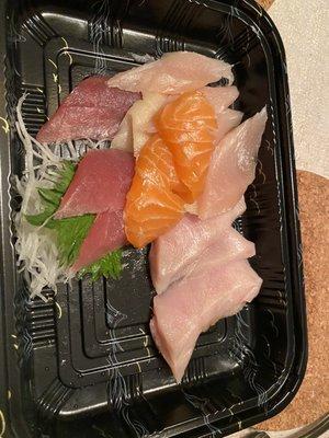 Sashimi sampler.