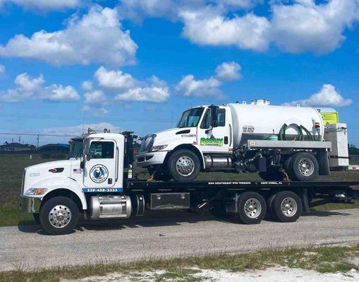 Cape Coral Towing & Recovery has HazMat Endorsements and is ready to help! Give us a call for towing in Fort Myers, Cape Coral & all SWFL.