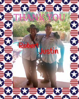 Can't thank U enough! Adriana, Robert & Justin- Have a wonderful weekend!