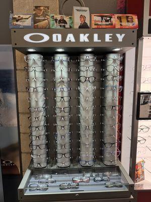 Oakley glasses selections.