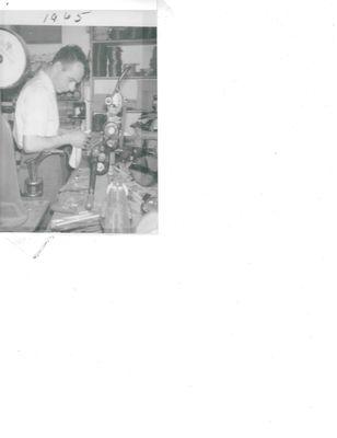 My father Carmen Sr. working in 1965