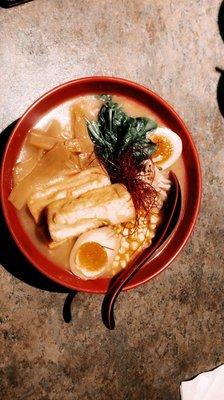 Tofu Ramen with egg