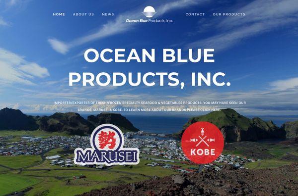 We did Web Design, Logo Design and package design for OceanBlue.us