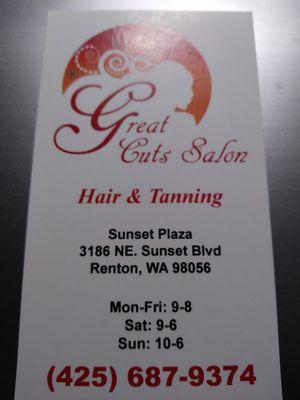 Business Card for the Salon