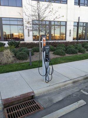 ChargePoint in the CPI Security parking lot