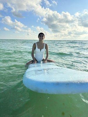 Surfing lessons for beginners with one-on-one instruction in Indian Rocks Beach, FL.