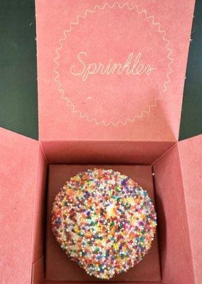 Tiff's treat recent collab with Sprinkles Cupcakes - awesome that it's available near us!