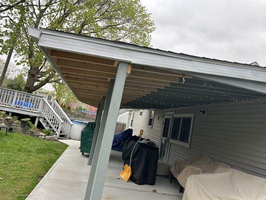 Roof Extension on Carport