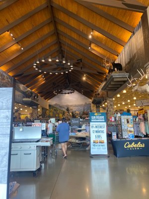 Entering cabelas