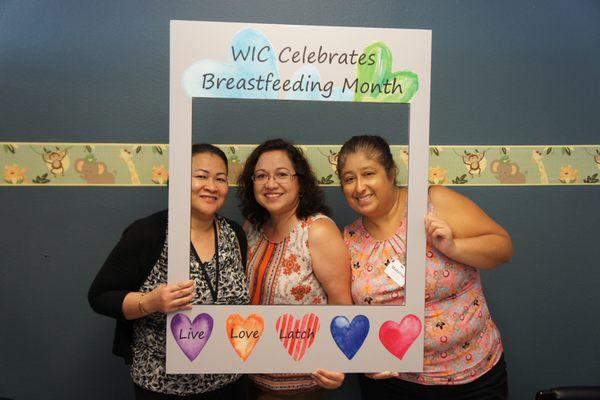 We celebrate breastfeeding month!