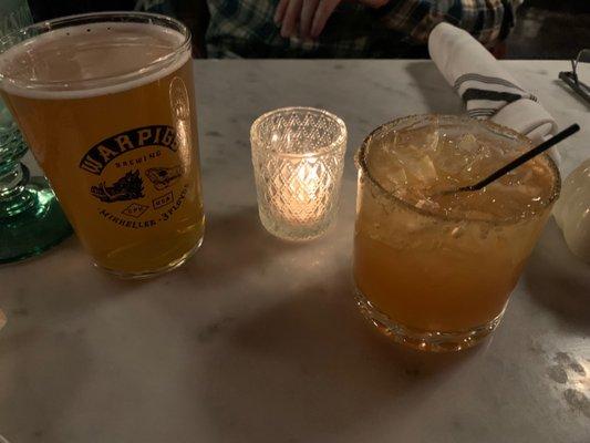 Drinks - foggy geezer and spiced apple cider seasonal