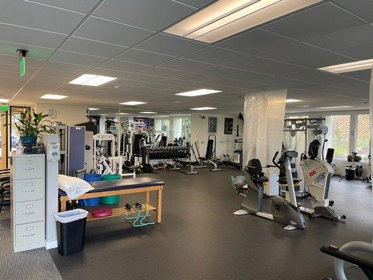 Our 6,000 square foot facility has an open floor plan  complete with the latest cardio and weight equipment.