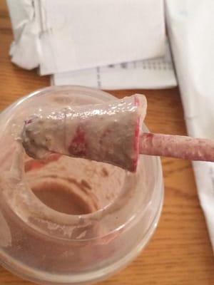 How does the cap to a whipped cream bag get into my iced Capp?!?! REALLY!