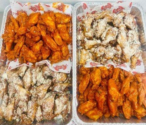 Our house party wings choose between our 8 different flavors!