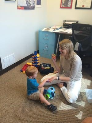 Speech therapy using play