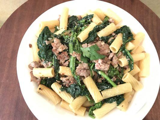 Rigatoni with Brocoli Rabe & Sausage