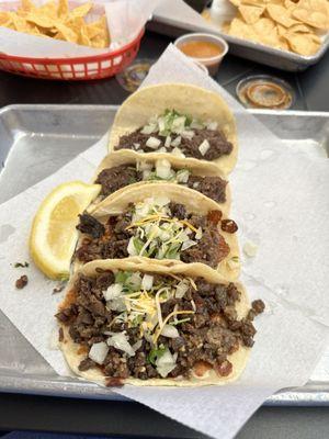 Tacos de Asada y Barbacoa