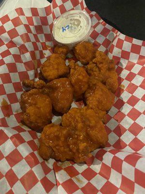 Spicy boneless wings