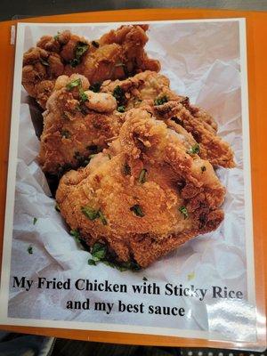 My wife fried chicken