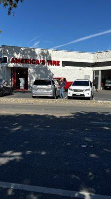 Bless the guys at America's tire Scott just fixed my tire. They had a nail in it for free.