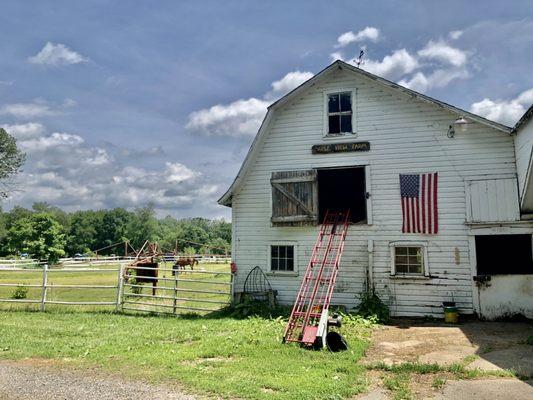 Old barn on the property