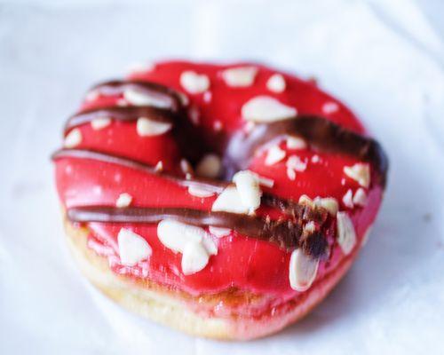 Cherry Chocolate Almond doughnut.